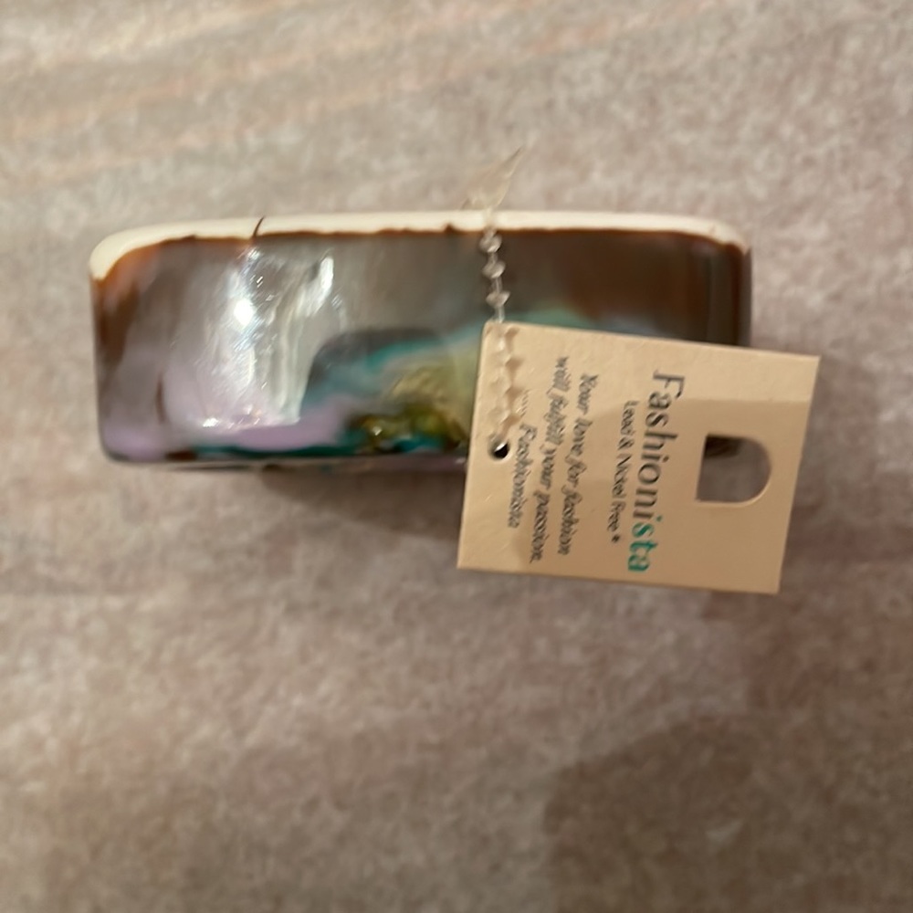 Multicolored swirl plastic bracelet - Picture 3 of 5